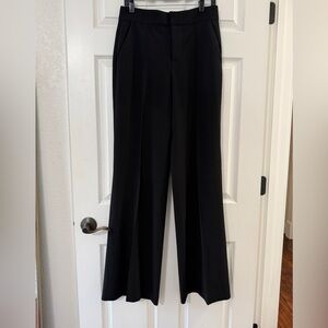 Alice + Olivia Black Wide-Leg Trousers